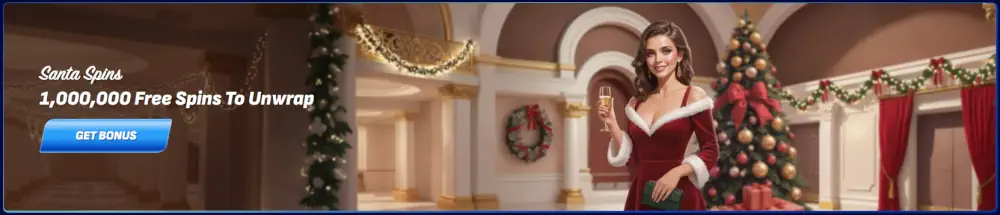Wonaco Santa Spins sváteční akce s obrovskou nabídkou volných zatočení